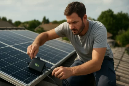 Inštalácia Tigo optimalizátora na solárny panel pre zvýšenie výkonu