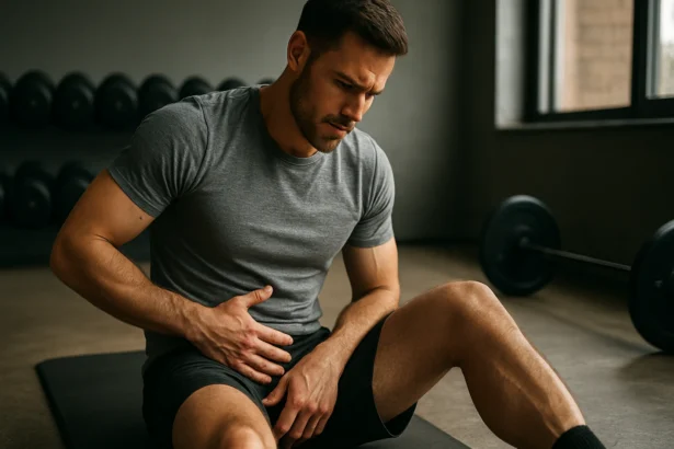 Cvičenie a bolestivosť svalov v slabinách počas tréningu.