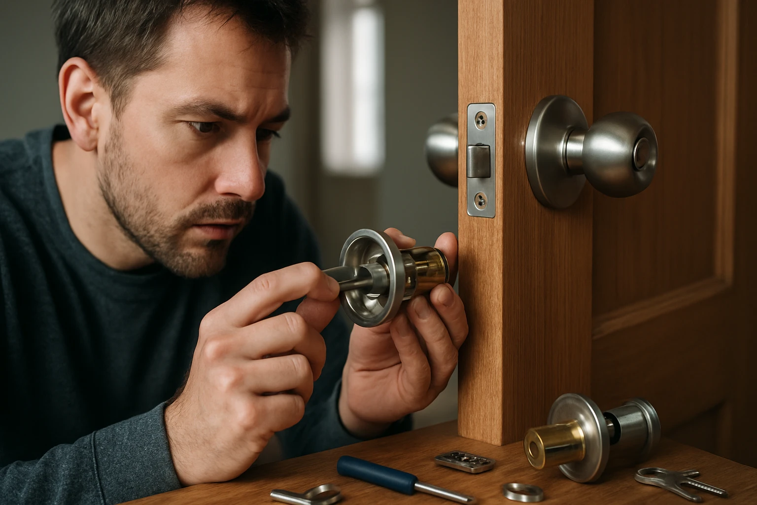 Oprava dverového zámku s modernými bezpečnostnými prvkami