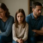 Rodina prechádza ťažkým obdobím rozvodu s emocionálnym napätím.