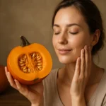 Žena s tekvicou objavuje tajomstvá krásnej pleti