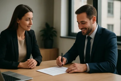 Zamestnanec podpisuje zmluvu na dobu neurčitú.