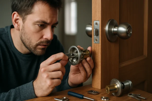 Oprava dverového zámku s modernými bezpečnostnými prvkami