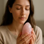 Žena s ruženínom vyjadruje emocionálny pokoj a harmóniu.