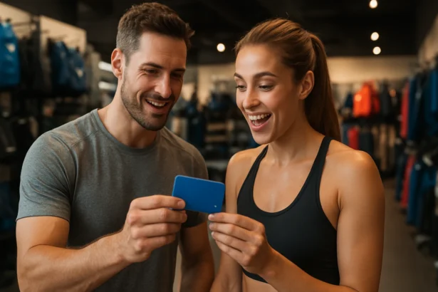 Dvojica športovcov nadšení z Decathlon karty