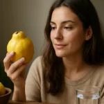 Žena s duľou v ruke, skúma jej zdravotné výhody