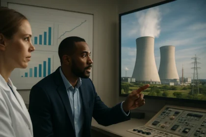 Expert discussion on nuclear energy efficiency and sustainability.