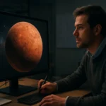 Vedec skúma Mars na počítači