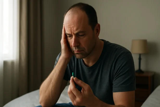 Muž znepokojený užívaním lieku Mirzaten