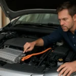 Mechanik kontroluje hybridný pohon v Opel Ampera