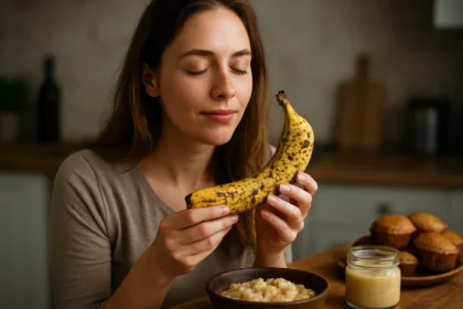 Žena s prezretým banánom objavuje jeho zdravotné výhody