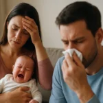 Utrpenie rodičov s bábätkom trpiacim zdravotnými problémami