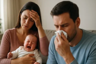 Utrpenie rodičov s bábätkom trpiacim zdravotnými problémami