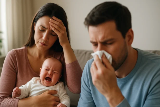 Utrpenie rodičov s bábätkom trpiacim zdravotnými problémami