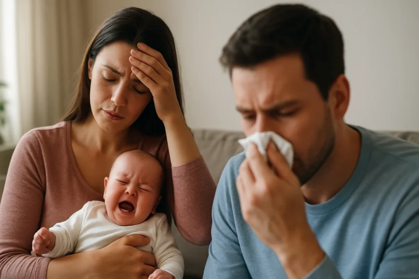 Utrpenie rodičov s bábätkom trpiacim zdravotnými problémami