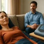 Žena podstupuje BEMER terapiu na zlepšenie zdravia a pohody.