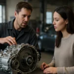 Mechanik vysvetľuje funkciu Toyota CVT prevodovky žene