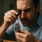 Hodinári skúmajúci mechanické hodinky s technológiou Spring Drive