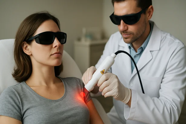Laserová terapia pre rýchlejšie hojenie a zníženie bolesti.