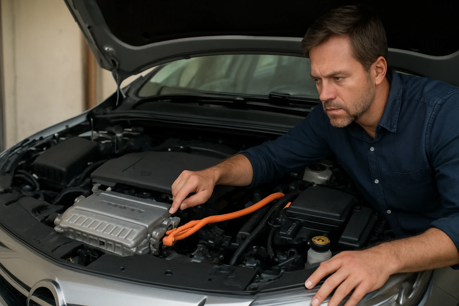 Mechanik kontroluje hybridný pohon v Opel Ampera