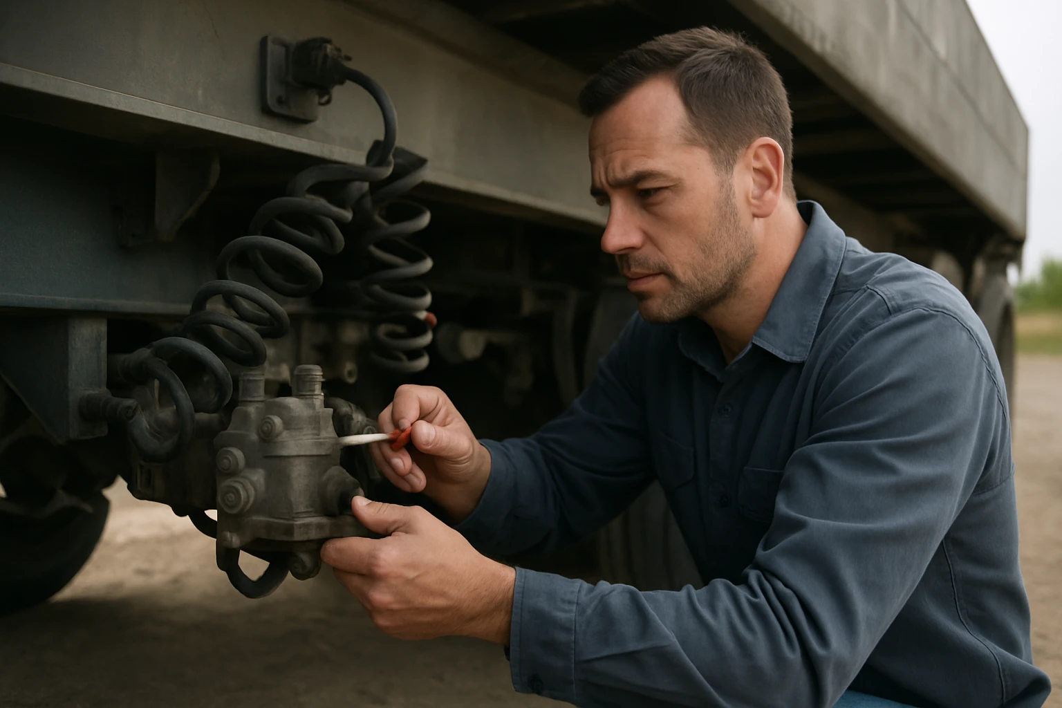 Odborná údržba vzduchových bŕzd na prívesoch