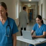 Zdravotnícky personál v nemocnici, rieši problémy nedostatku sestier.