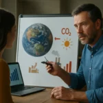 Odborník vysvetľuje klimatické zmeny a ich vplyv na planétu.