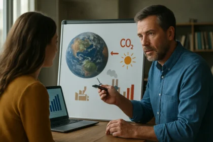 Odborník vysvetľuje klimatické zmeny a ich vplyv na planétu.