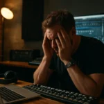 Zúfalý hudobný producent čelí výzvam v štúdiu