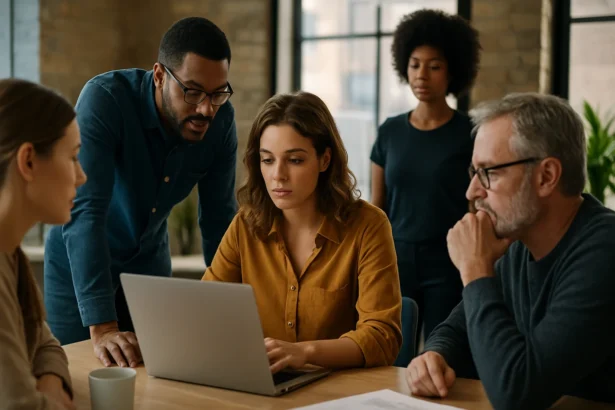 Pre profesionálny tím diskutujúci o kreatívnych stratégiách.