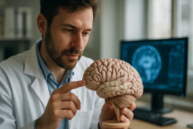 Vedec skúma model ľudského mozgu