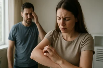 Muži a ženy zažívajú príznaky alergie a stresu v prostredí s meniacou sa vlhkosťou a teplotou.