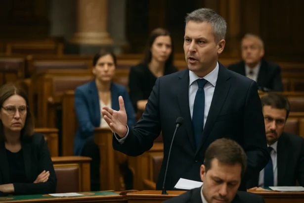 Diskusia v maďarskom parlamente o parlamentnej demokracii.