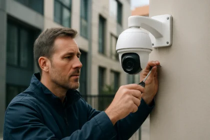 Inštalácia IP kamery pre zabezpečenie budovy