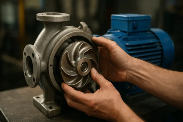 Inštalácia difúzora čerpadla s motormi na maximalizáciu prúdenia kvapalín.