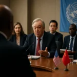 Mimoriadny stretnutie v OSN: Zástupcovia krajín diskutujú o medzinárodnej spolupráci.