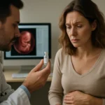 Lekár vysvetľuje Ovitrelle žene plánujúcej rodičovstvo.