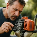 Údržba karburátora krovinorezu s návodom na ladenie motora