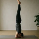 Cvičenie sirsasany: stojka na hlave zlepšuje zdravie a rovnováhu.